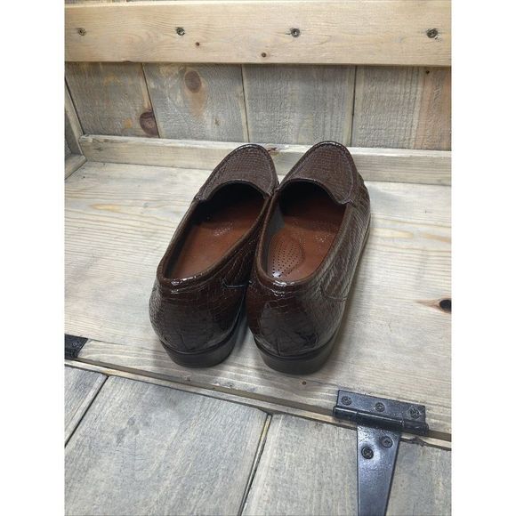 Sas Tripad Comfort Foot Bed Simplify Brown Croc Loafer SlipOn Womens US11 Patent - Picture 4 of 9